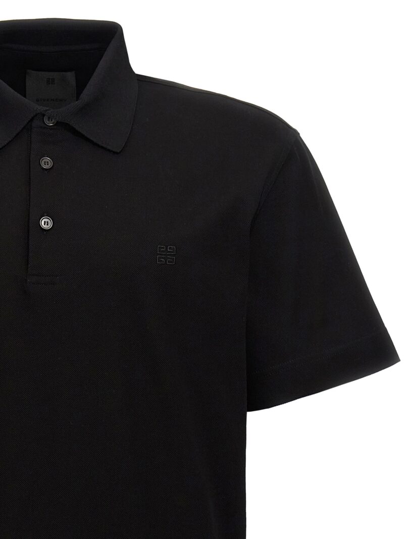 Logo embroidery polo shirt Man GIVENCHY Black