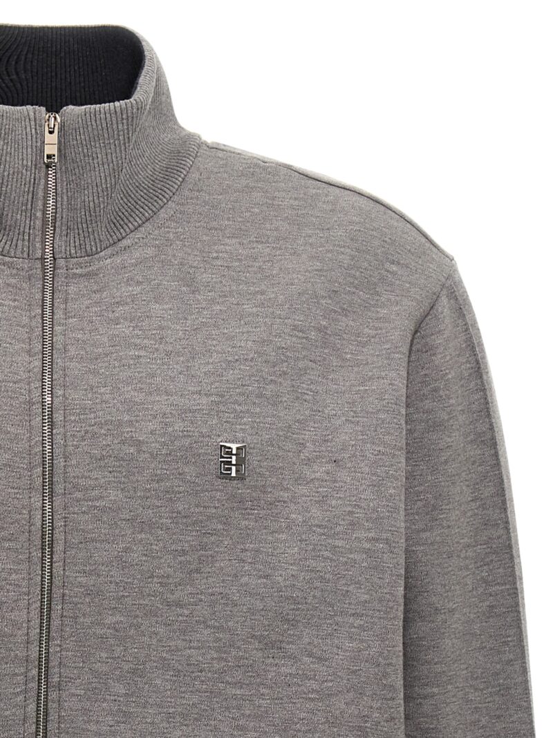 Metallic logo sweatshirt Man GIVENCHY Gray