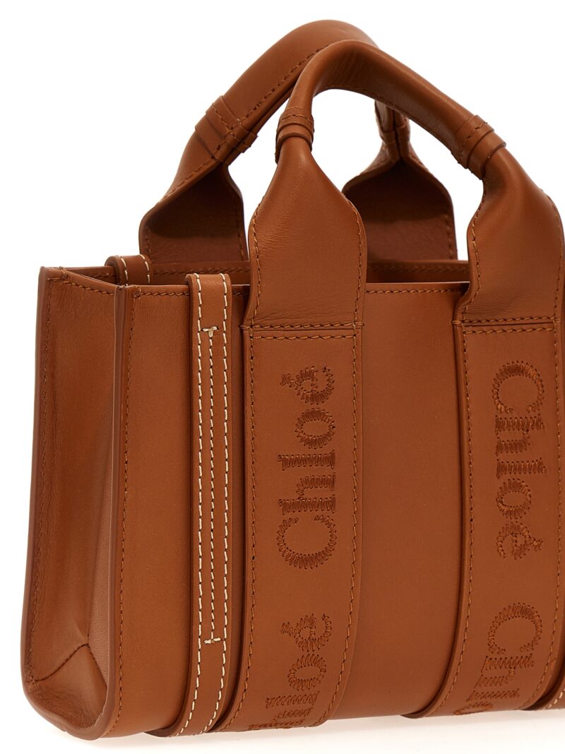 'Woody Mini' handbag Woman CHLOÉ Brown