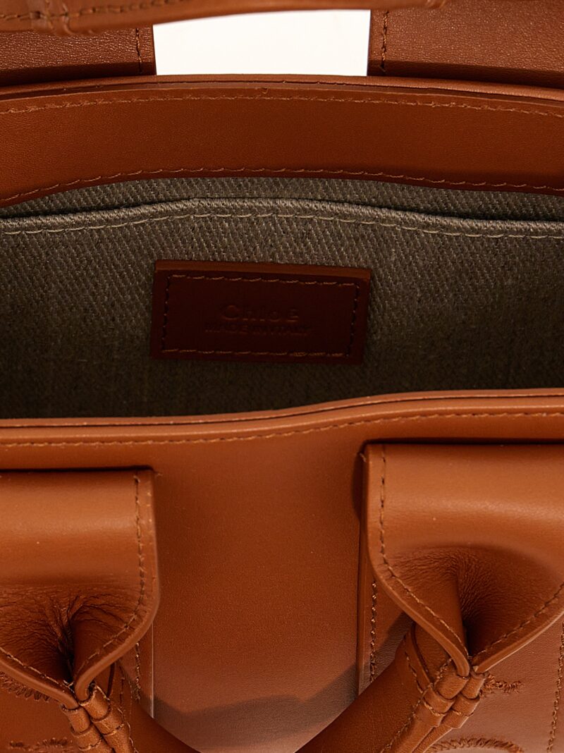 'Woody Mini' handbag 100% calf leather (Bos Taurus) CHLOÉ Brown