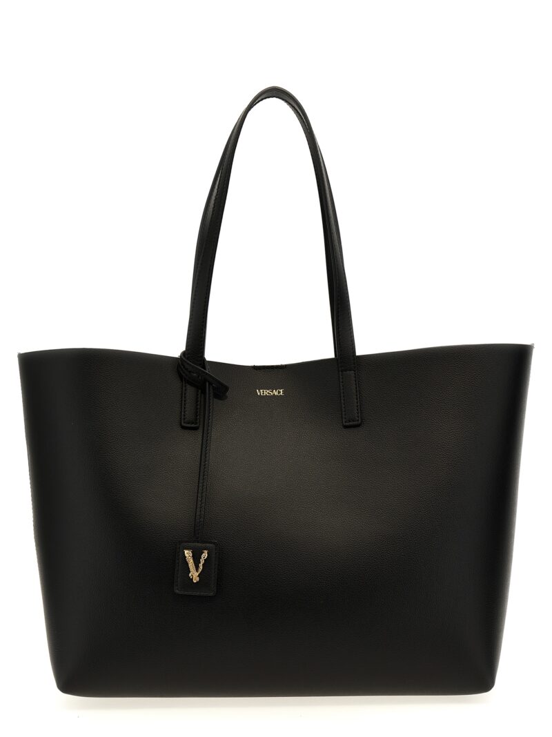 'Virtus' shopping bag VERSACE Black