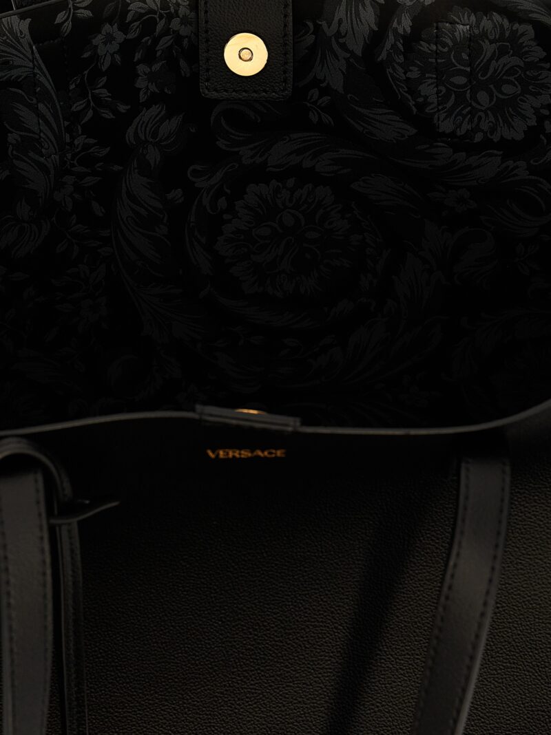 'Virtus' shopping bag 100% vl VERSACE Black