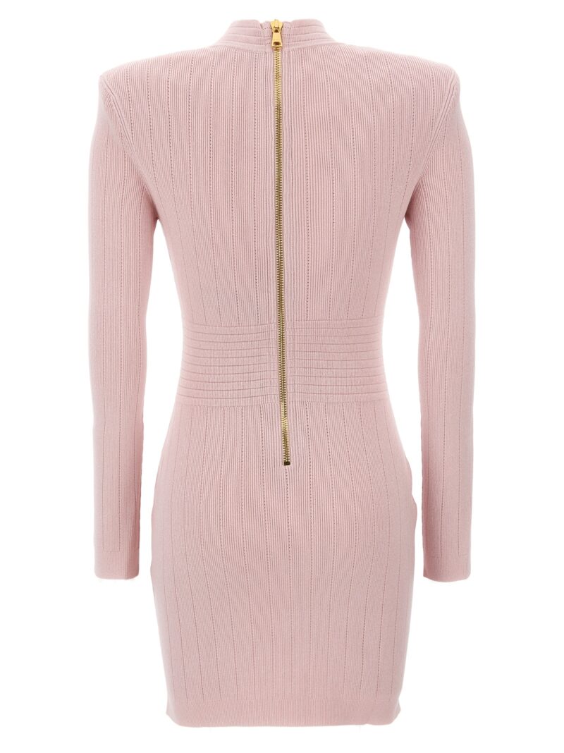 Logo button dress DF1R8059KB074CO BALMAIN Pink