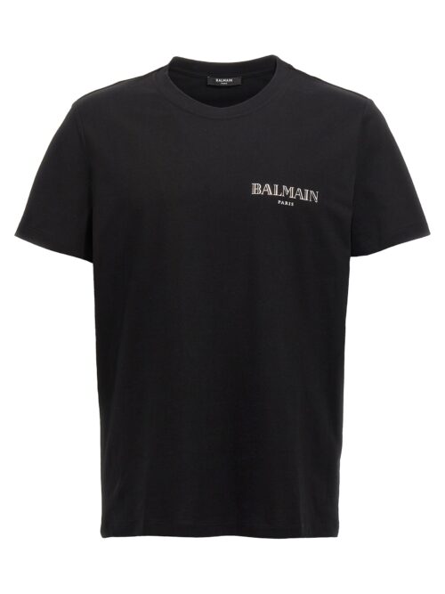 'Silver Balmain Vintage' T-shirt BALMAIN Black