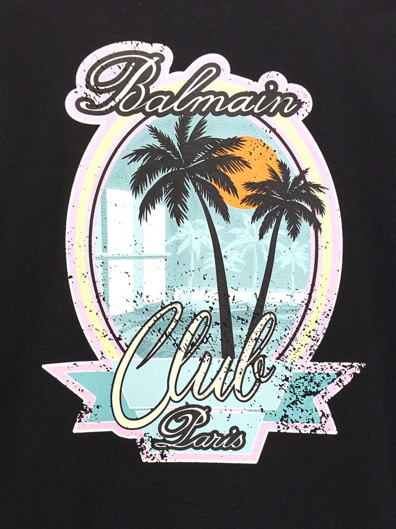 'Balmain Club' T-shirt 100% cotton BALMAIN Black