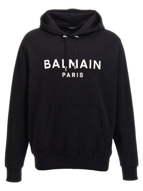 Logo print hoodie BALMAIN White/Black