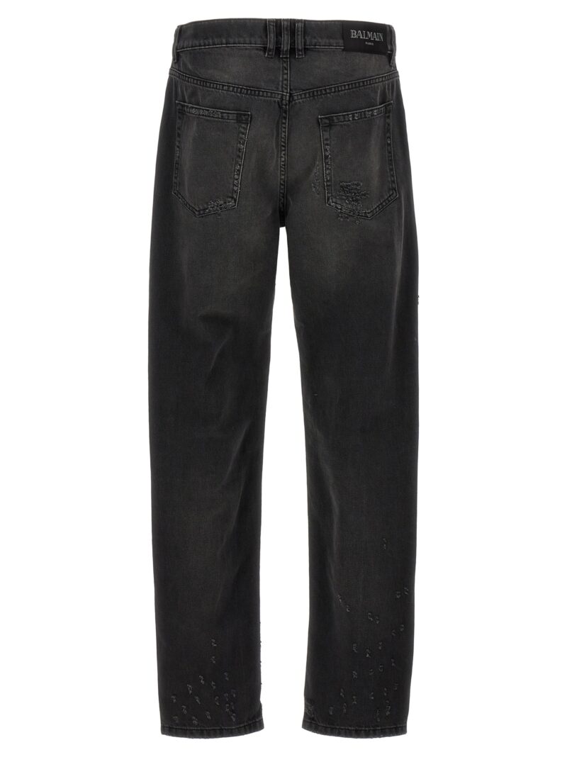 Destroyed jeans DH1MI043DE680PC BALMAIN Black