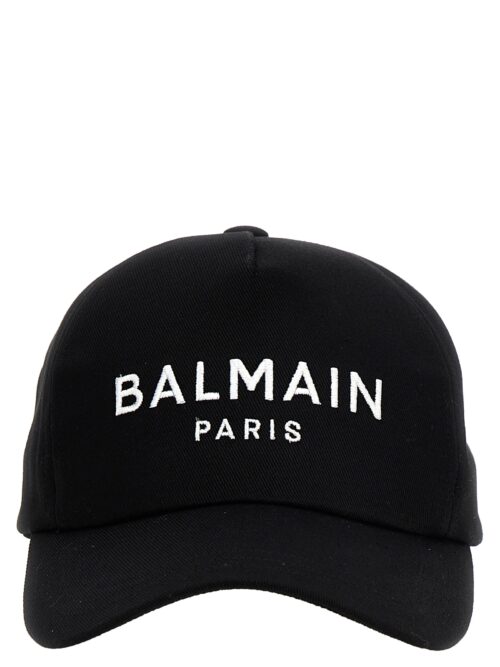 Logo embroidery baseball cap BALMAIN White/Black