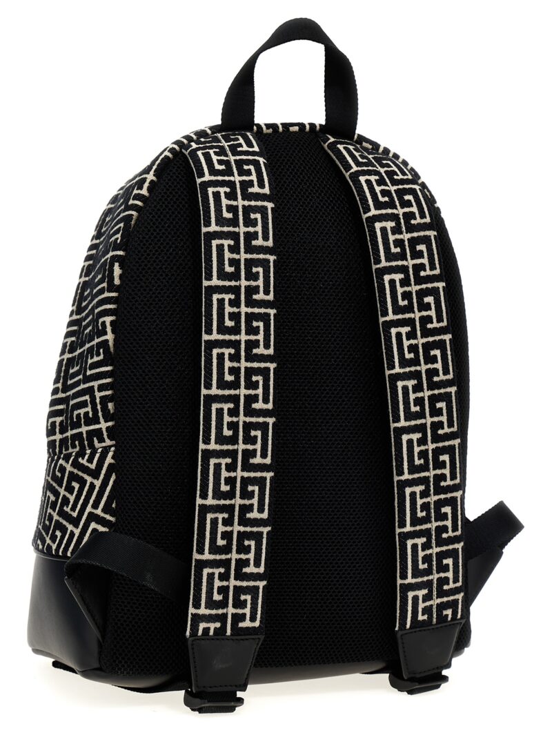 'Monogram' backpack DM1GE150TJMYGFE BALMAIN White/Black