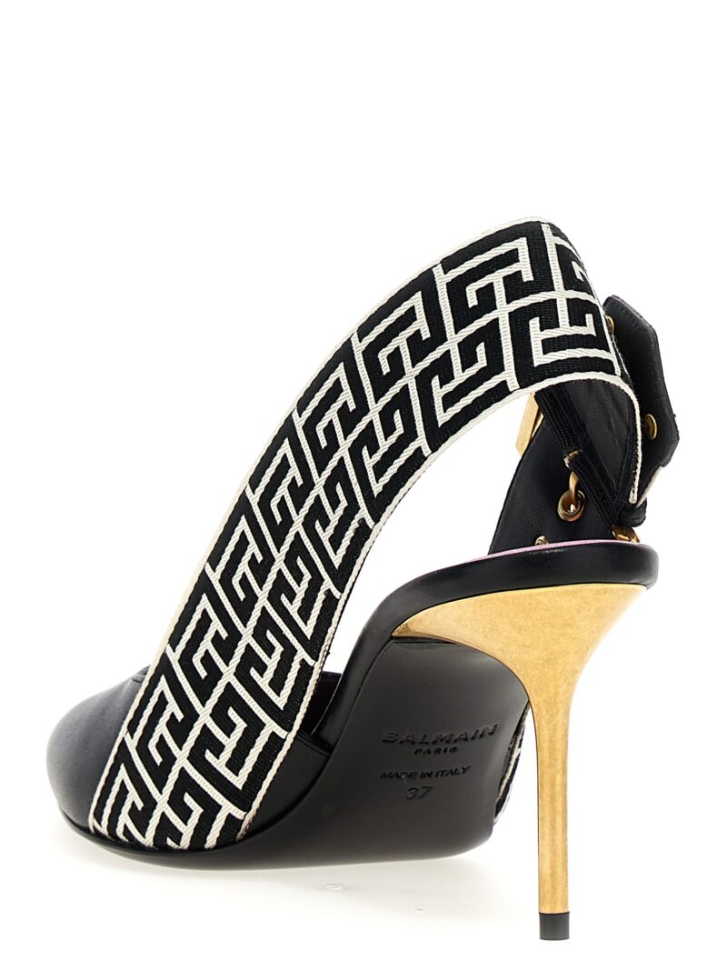 'Ruby' slingback Woman BALMAIN White/Black