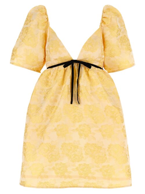 'Botanical' dress GANNI Yellow