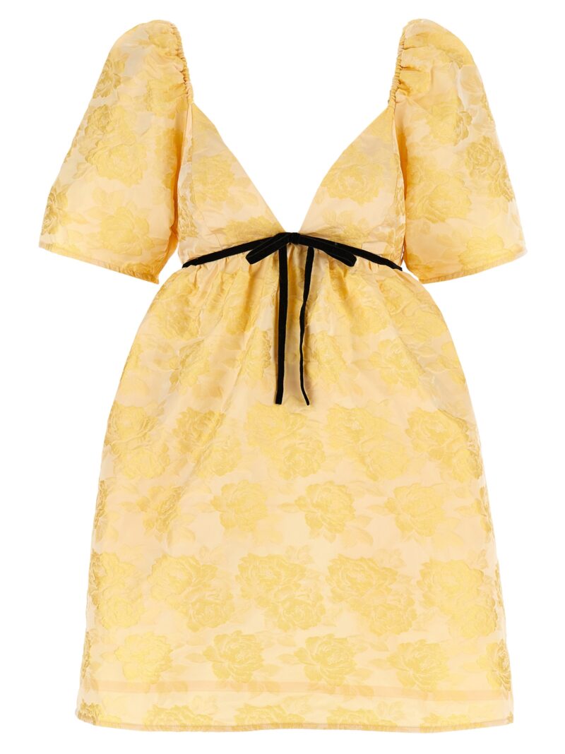 'Botanical' dress GANNI Yellow