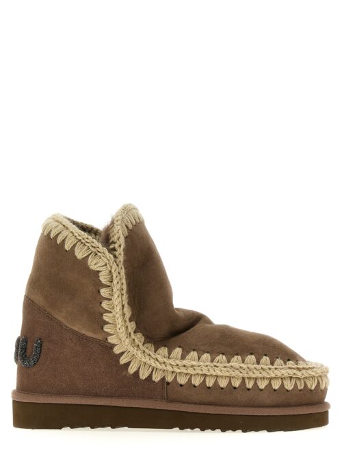 'Eskimo 18 Glitter Logo' ankle boots MOU Brown