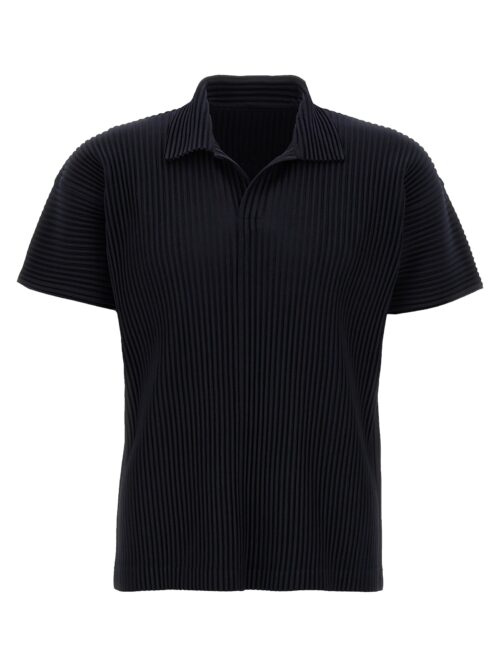 Pleated polo shirt HOMME PLISSE' ISSEY MIYAKE Blue