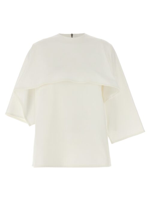 Integrated cape T-shirt JIL SANDER White