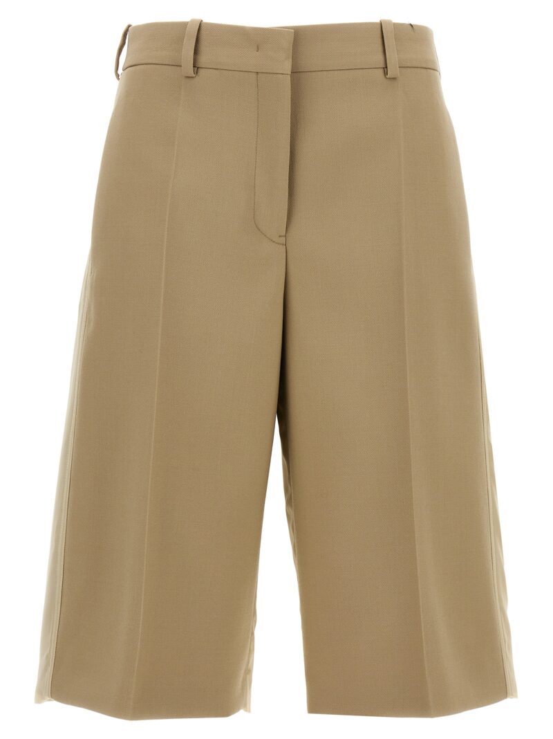 Wool bermuda shorts JIL SANDER Beige