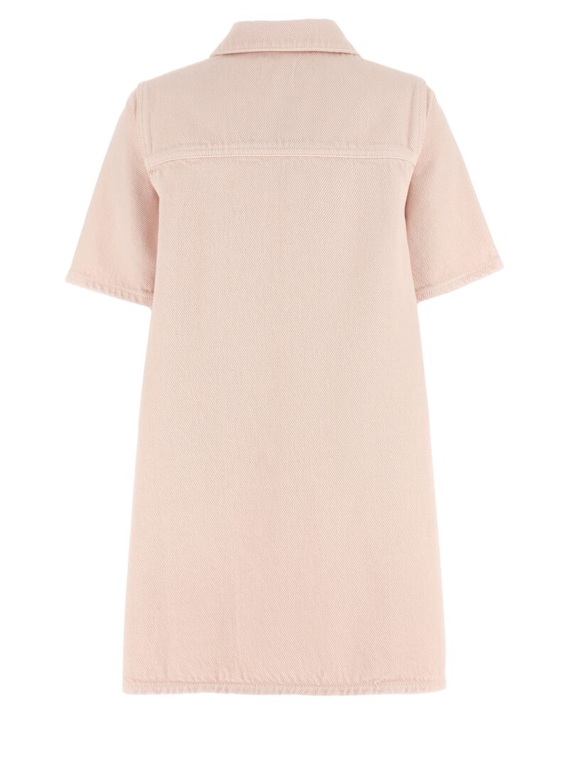 Ribbed denim dress J1524494 GANNI Pink