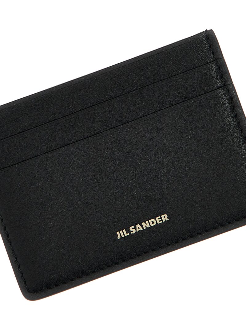 Logo card holder Man JIL SANDER Black