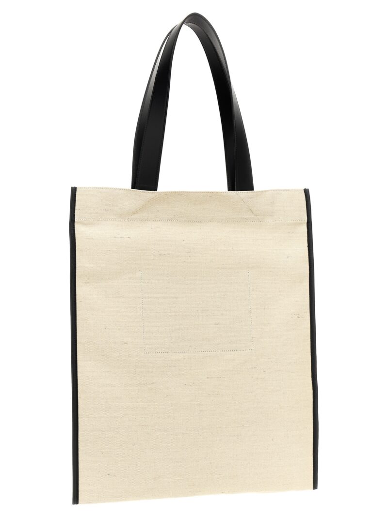 Medium 'Flat' shopping bag J26WC0018P7060280 JIL SANDER White/Black