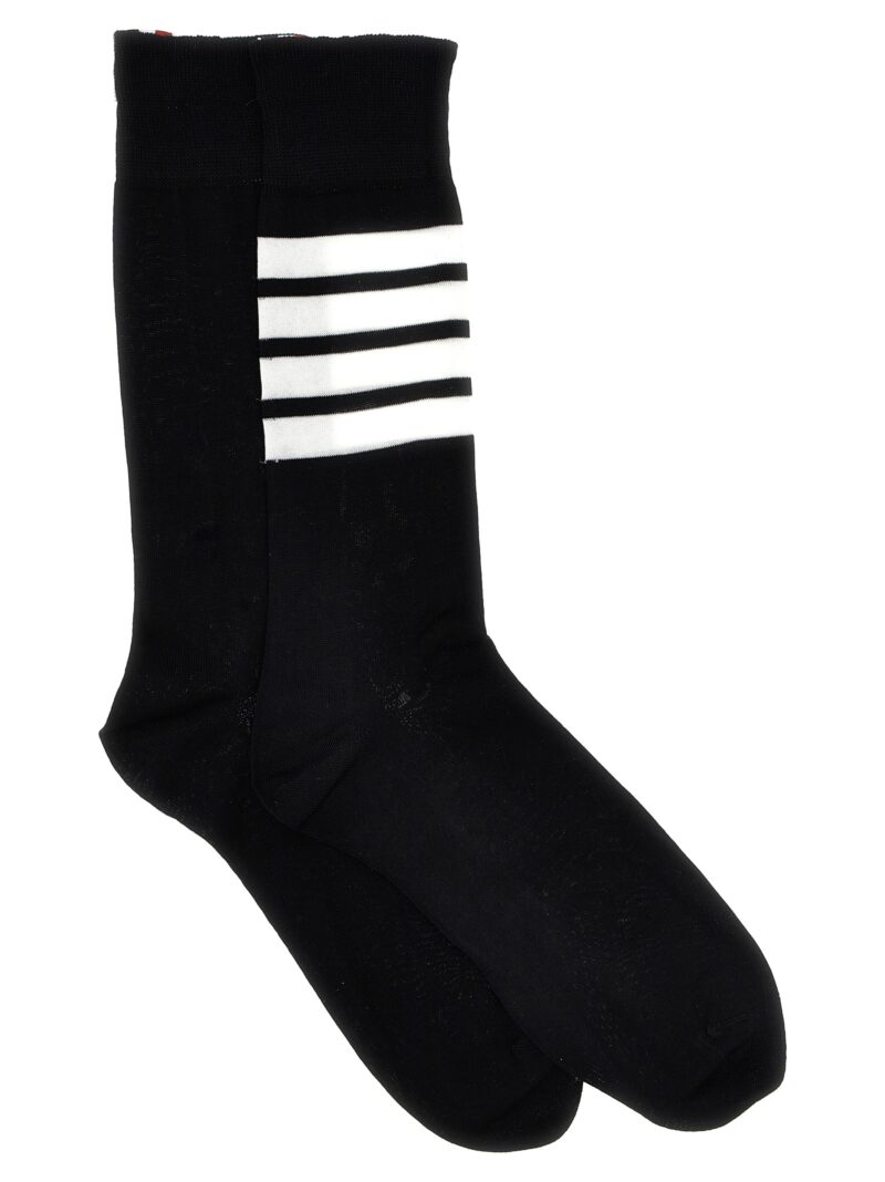 '4 Bar' socks THOM BROWNE White/Black