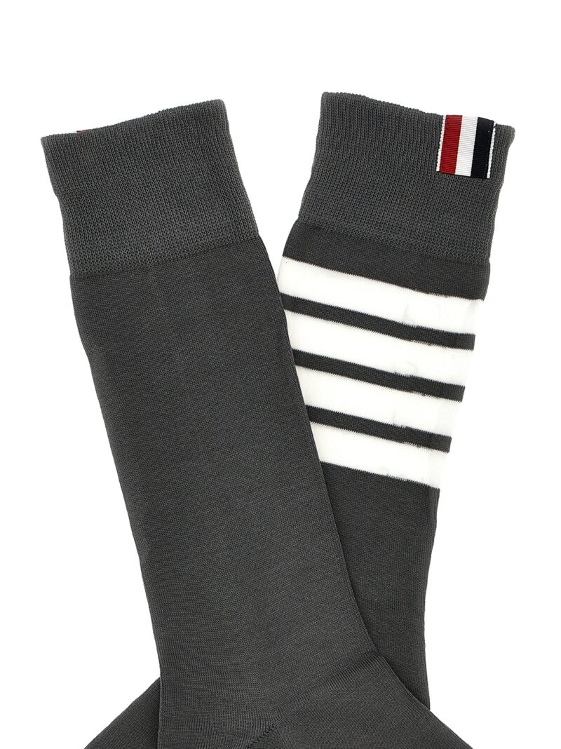 '4 Bar' socks Man THOM BROWNE Gray