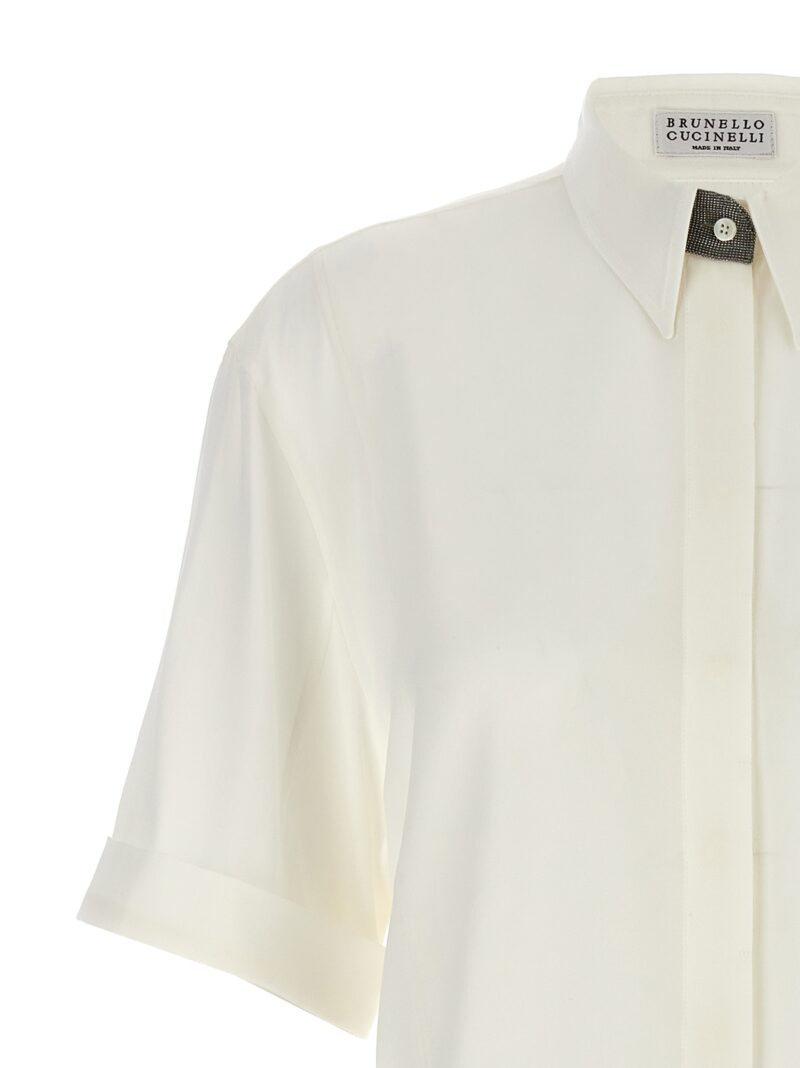 'Monile' shirt Woman BRUNELLO CUCINELLI White