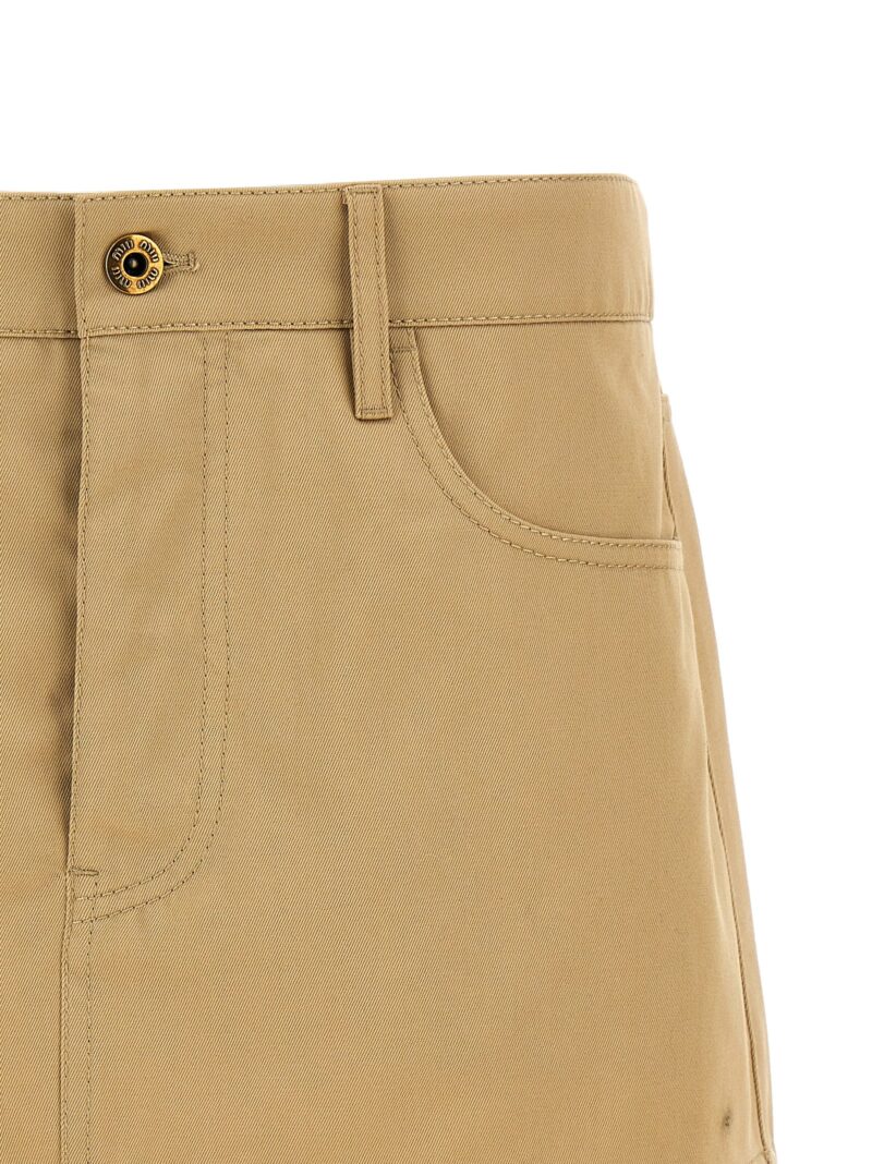 Chinos skirts Woman MIU MIU Beige