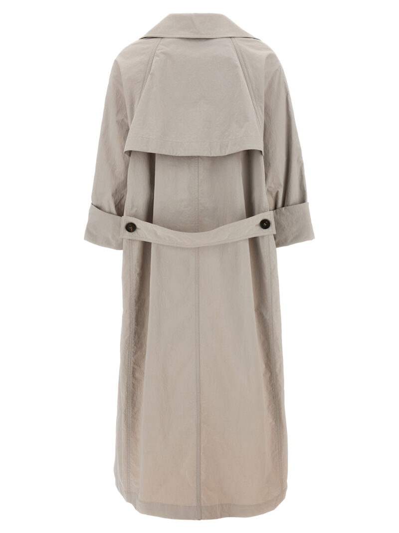 'Monile' trench coat Woman BRUNELLO CUCINELLI Gray