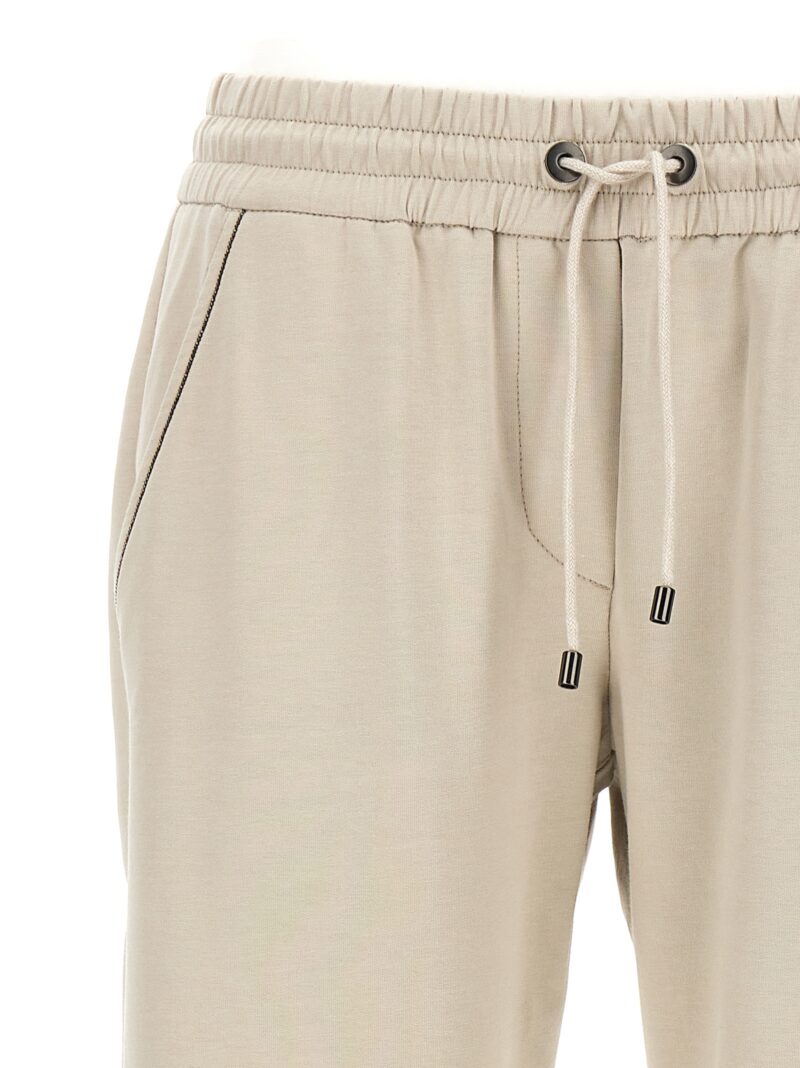 'Monile' joggers Woman BRUNELLO CUCINELLI Beige