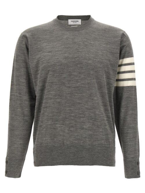 '4 Bar' sweater THOM BROWNE Gray