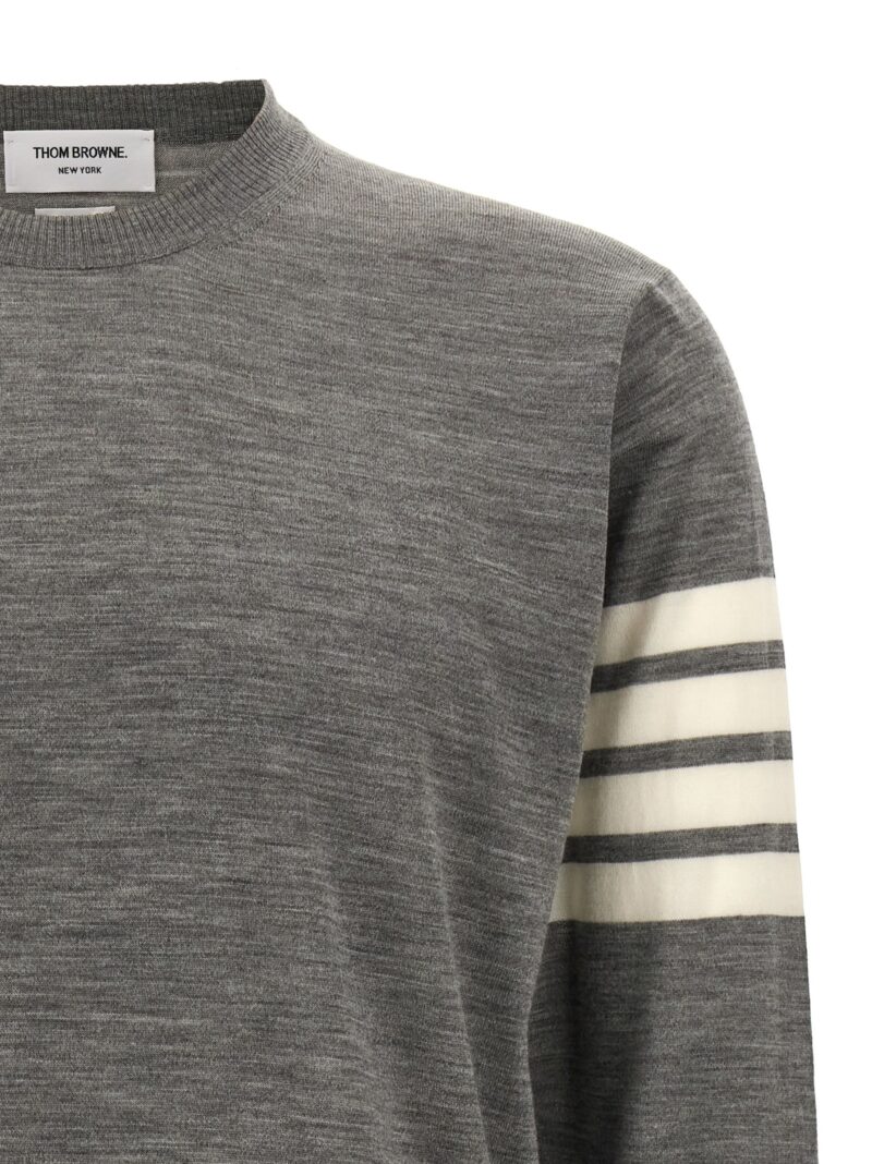 '4 Bar' sweater Man THOM BROWNE Gray