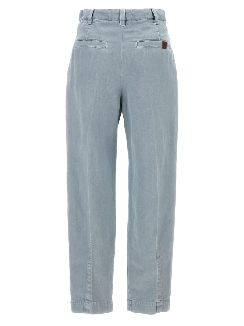 Garment-dyed jeans ML996P5897C9599 BRUNELLO CUCINELLI Light Blue