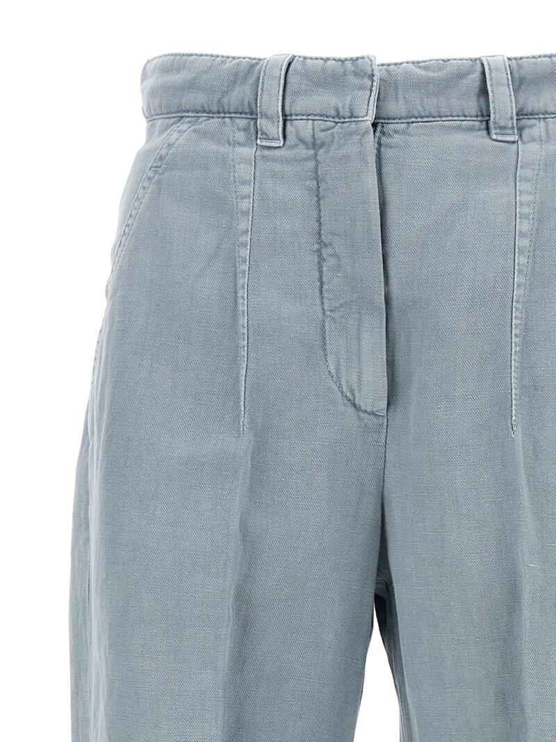 Garment-dyed jeans Woman BRUNELLO CUCINELLI Light Blue