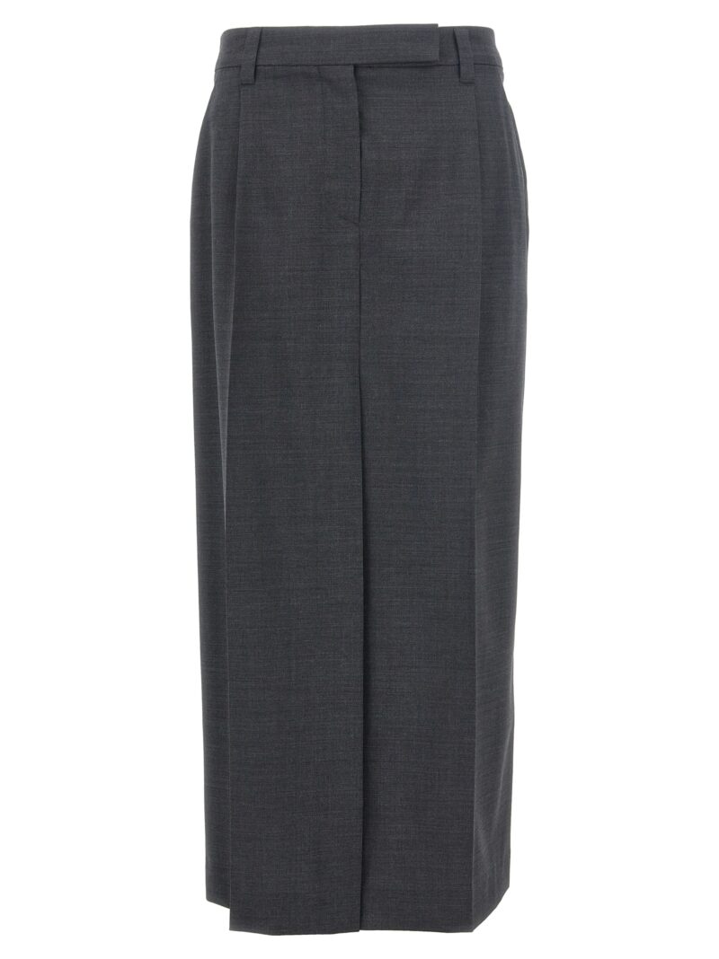 Long pence skirt BRUNELLO CUCINELLI Gray