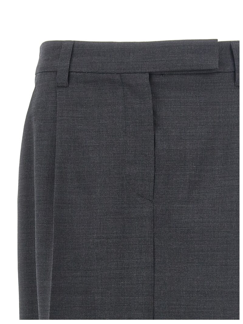 Long pence skirt Woman BRUNELLO CUCINELLI Gray