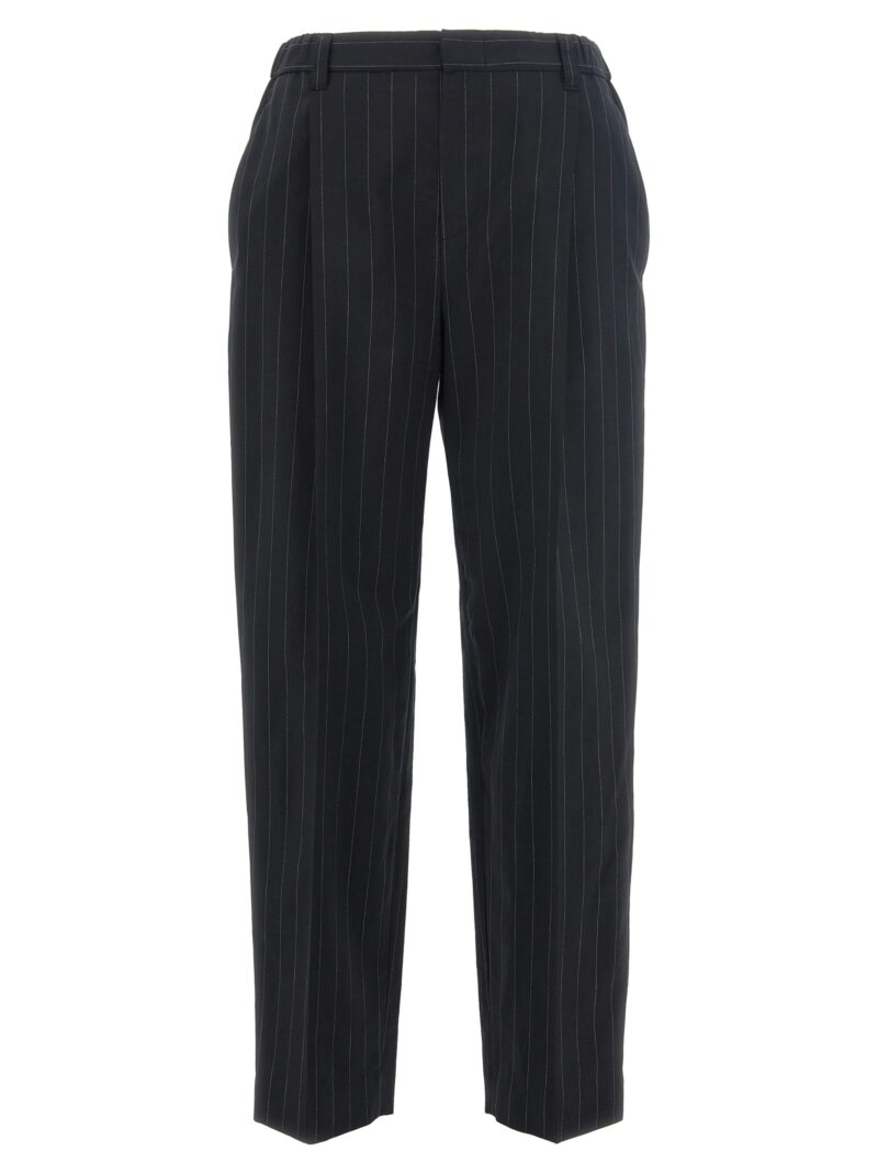 Pinstripe pants BRUNELLO CUCINELLI White/Black