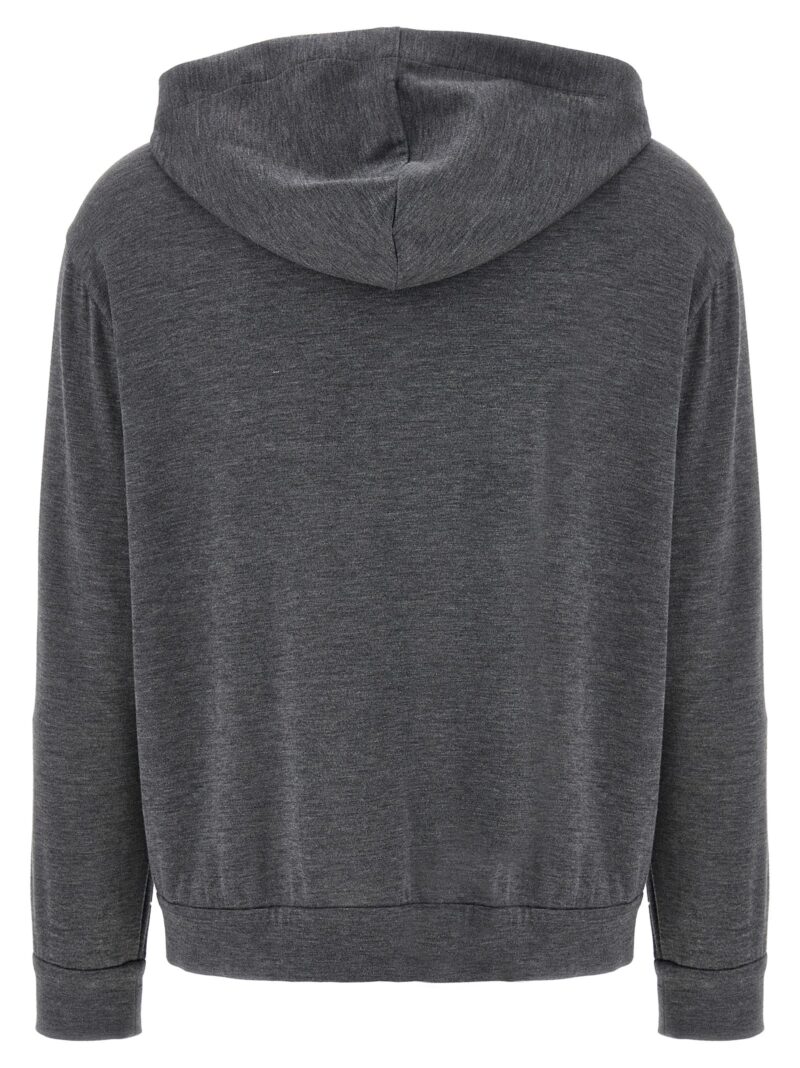 'Monile' hoodie MP828SB806C572 BRUNELLO CUCINELLI Gray