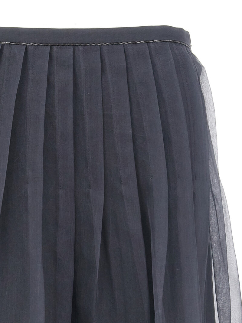 Tulle skirt Woman BRUNELLO CUCINELLI Gray