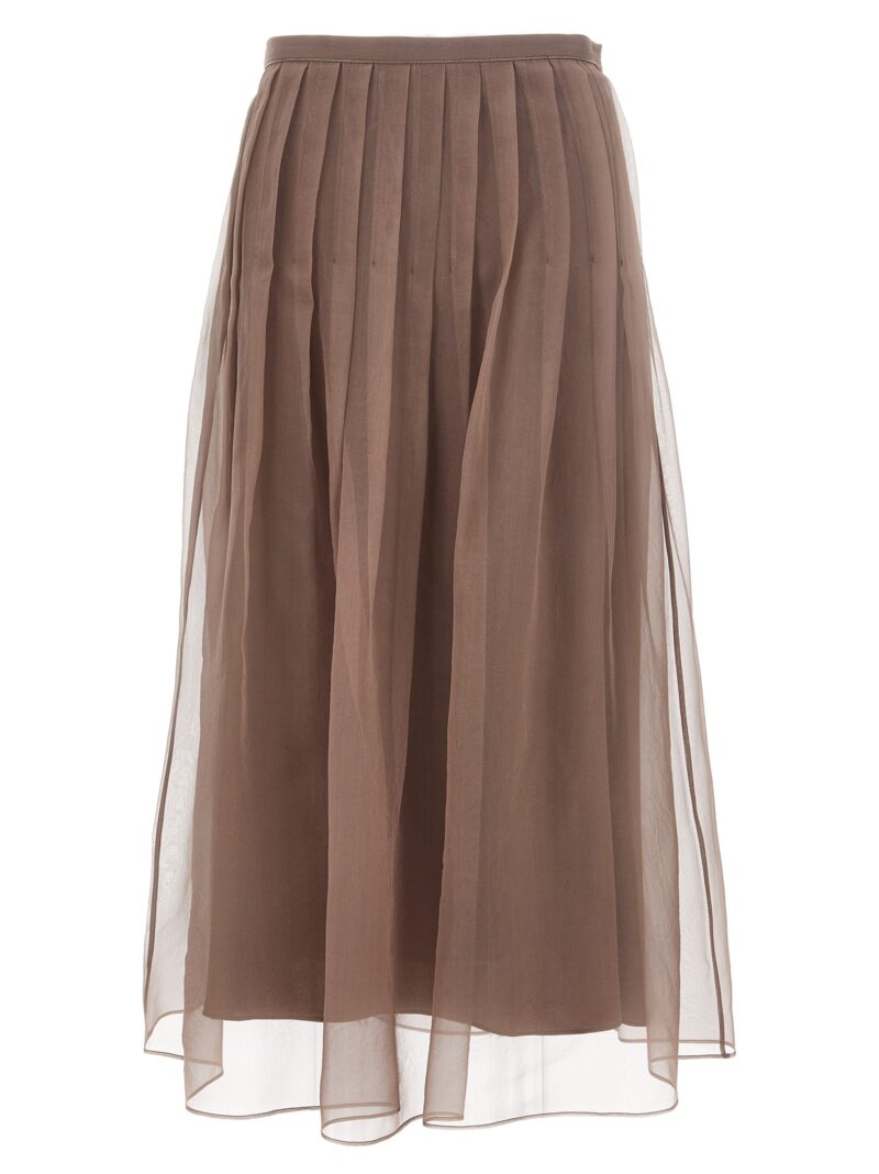 Tulle skirt BRUNELLO CUCINELLI Brown