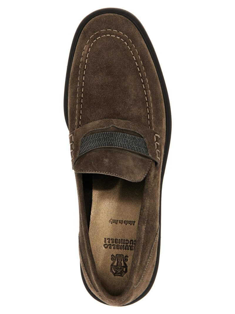 'Monile' loafers 100% leather BRUNELLO CUCINELLI Brown