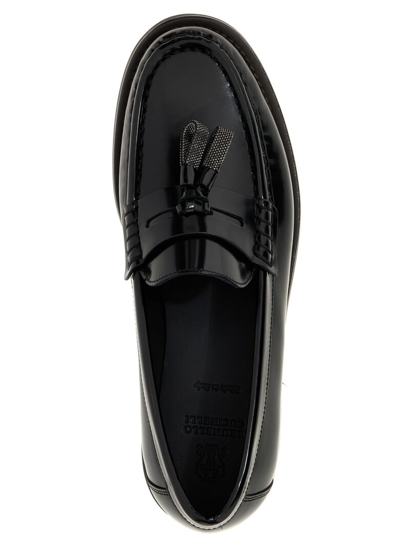 'Monile' loafers 100% leather BRUNELLO CUCINELLI Black