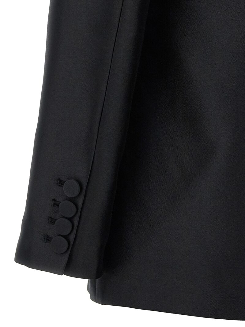 'Black Taffeta' blazer 100% polyester SELF PORTRAIT Black