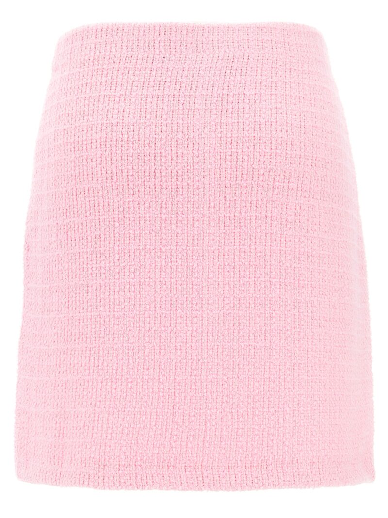 'Pink Jewel Button Knit Mini' skirt PF24128SKPPINK SELF PORTRAIT Pink