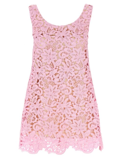 'Pink Floral Lace Mini' dress SELF PORTRAIT Pink