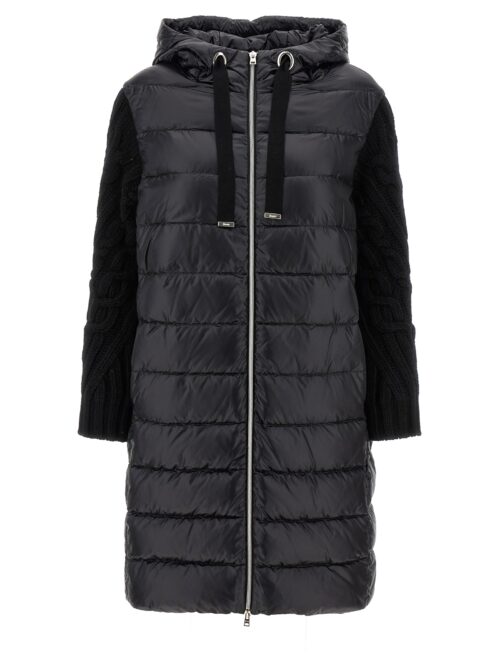 Knitted sleeve down jacket HERNO Black