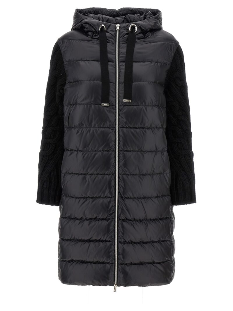 Knitted sleeve down jacket HERNO Black