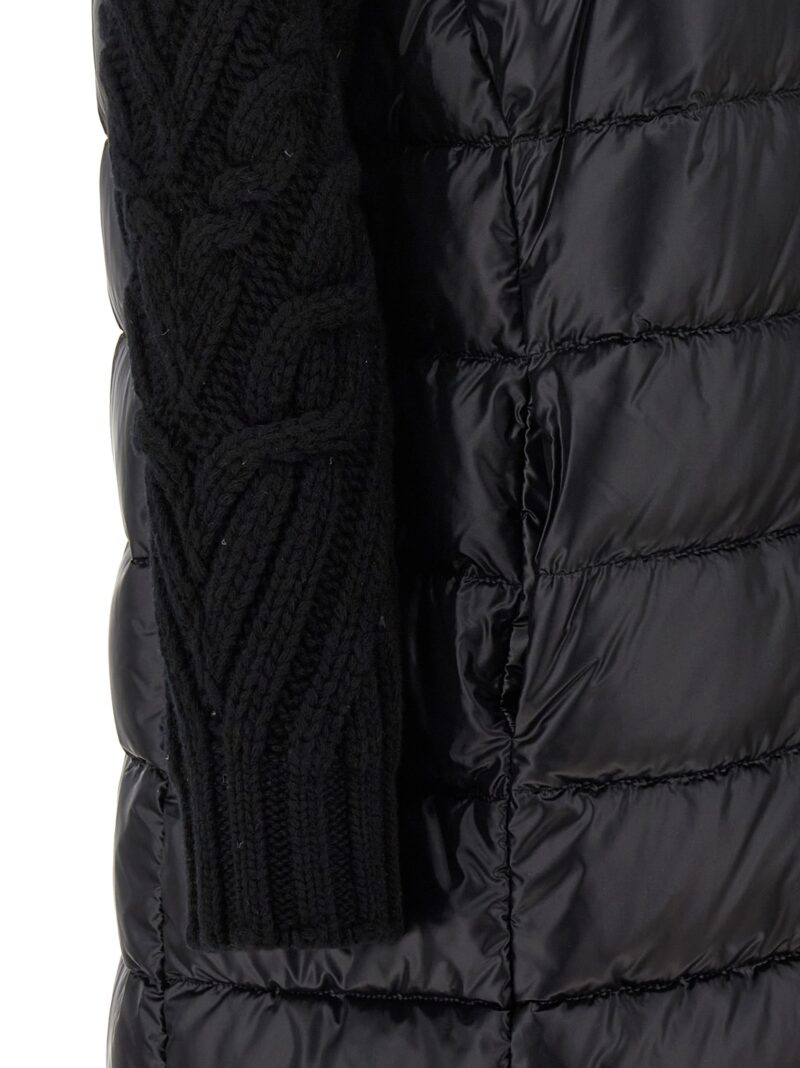 Knitted sleeve down jacket 100% polyamide HERNO Black