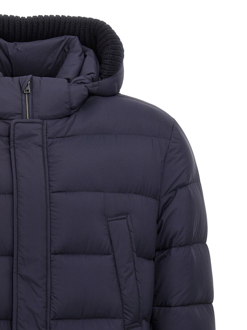 Long down jacket Man HERNO Blue