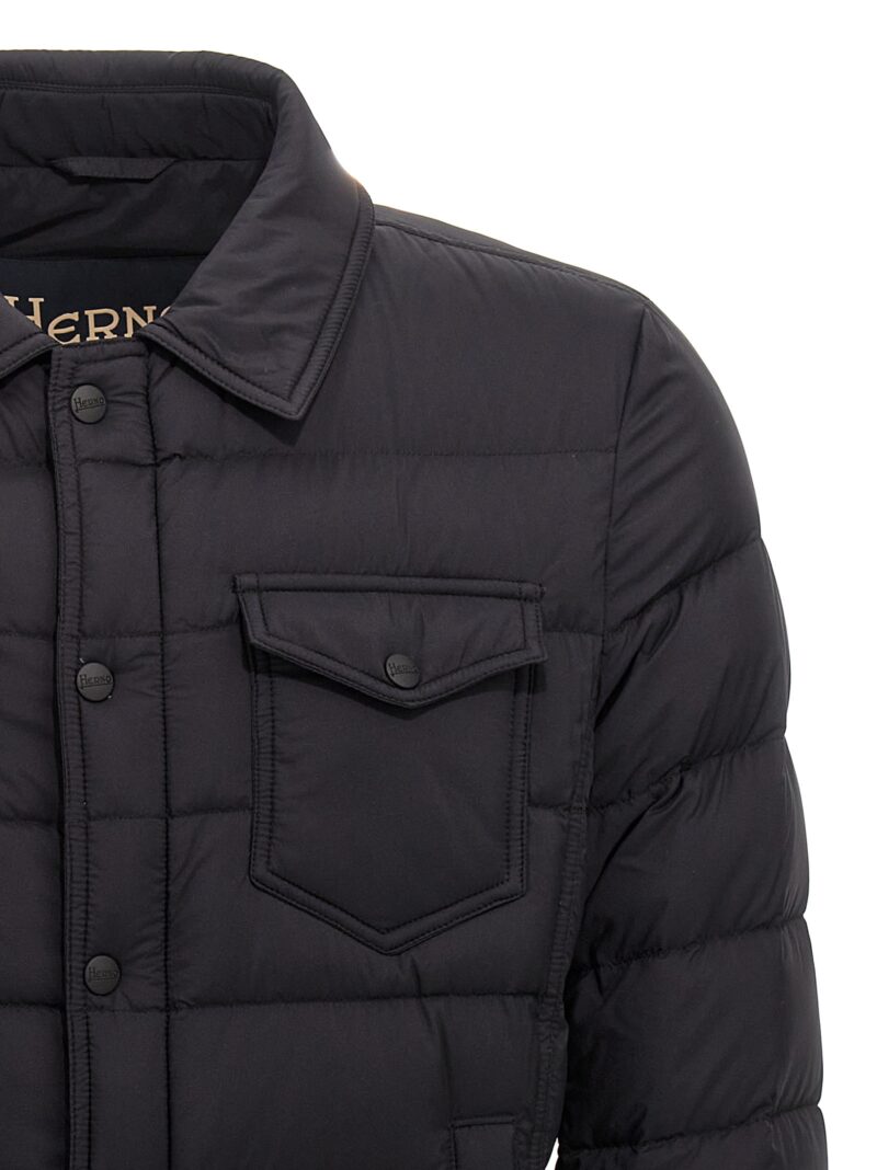 'La Denim' down jacket Man HERNO Black