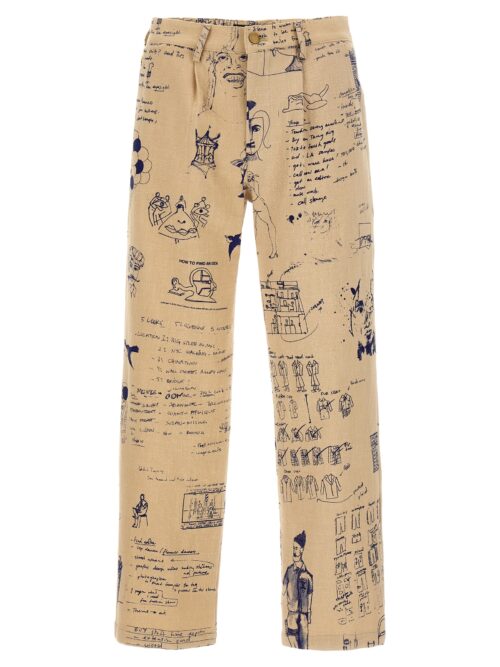 'Doodles' pants KIDSUPER Beige